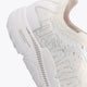 Osaka footwear Ido Mk1 in white with logo in white. Detail logo view