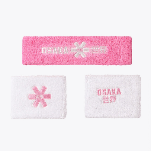 Osaka Sweatband Set #BegoniaPinkWhite
