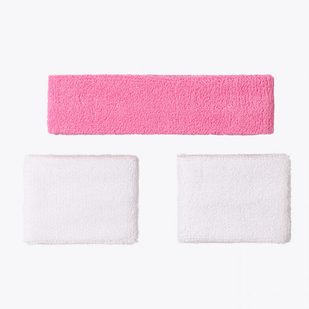 Osaka Sweatband Set #BegoniaPinkWhite