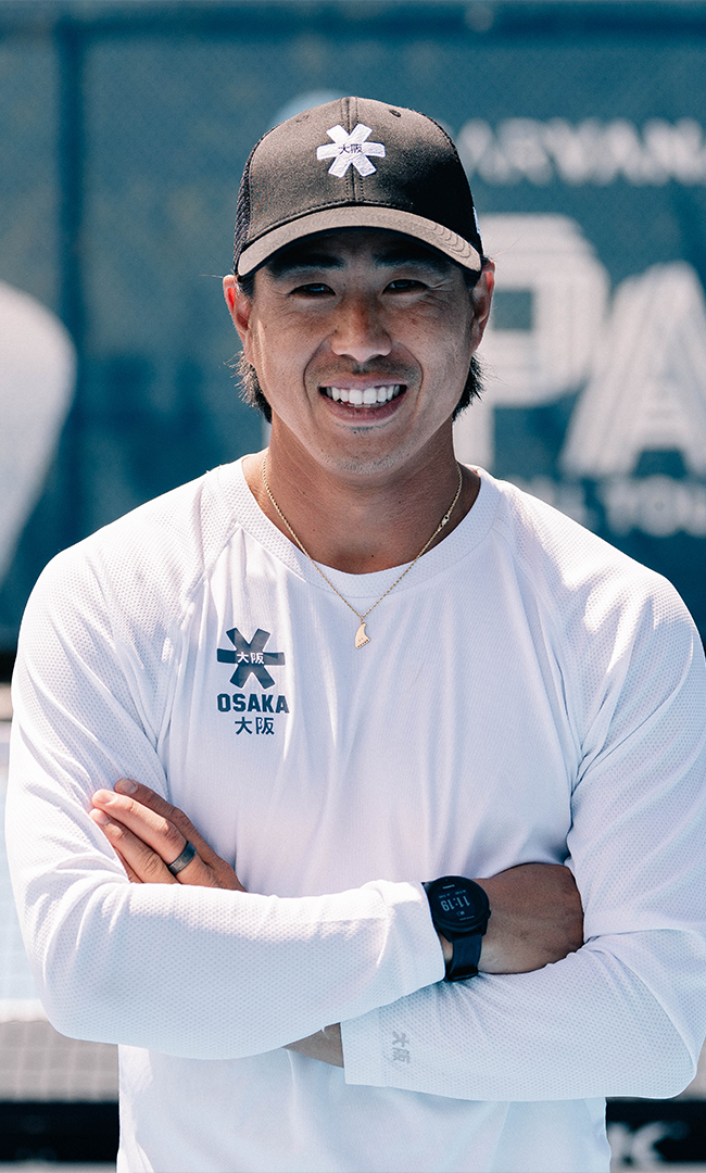 OSAKA Pickleball Athlete Kento Tamaki face shot at the PPA Finals
