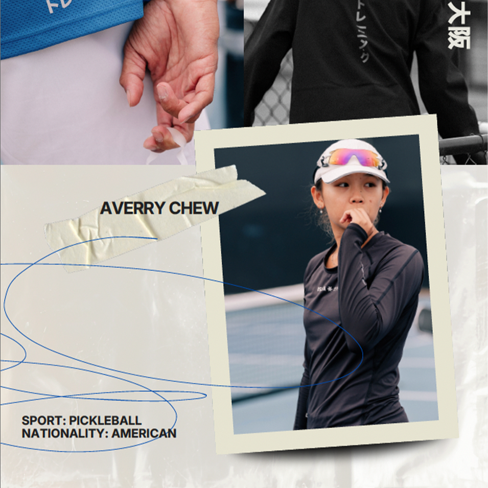 OSAKA Pickleball Athlete Averry Chew Collage