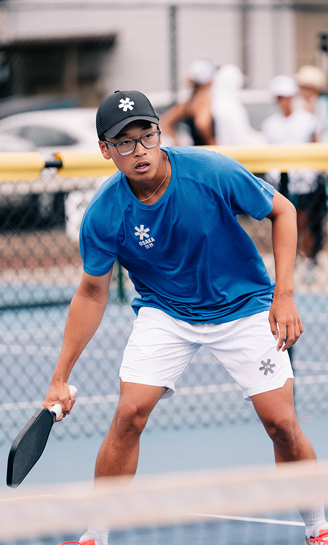 OSAKA Pickleball Athlete Ninh Nguyen mid match color
