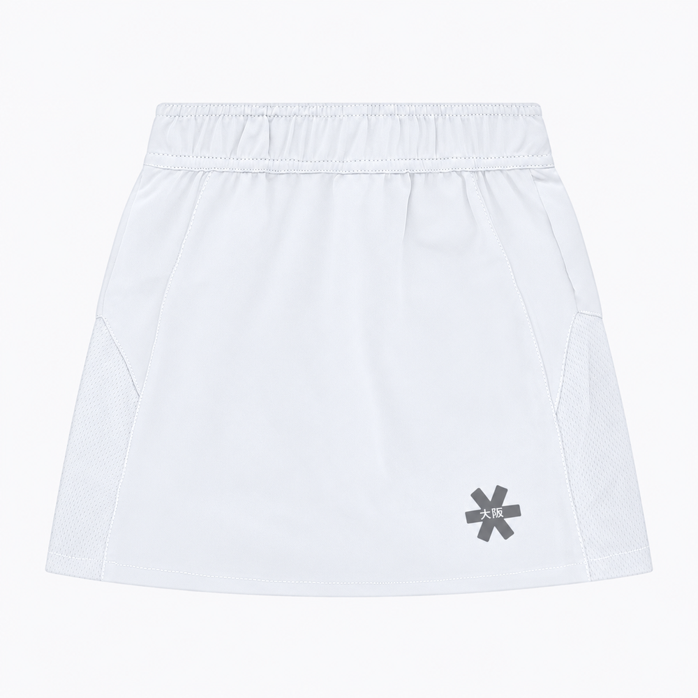 Osaka Kids Training Skort #White | Front of skort