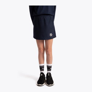 Osaka Kids Training Skort #Black | front view of skort on kid