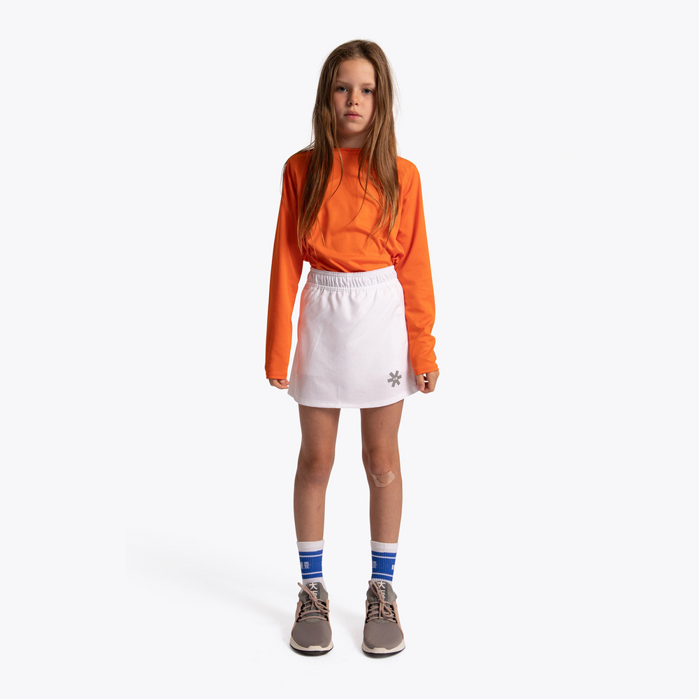 Osaka Kids Training Skort #White | Front of skort