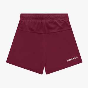 Osaka Men 2 in 1 Shorts #Bordeaux | back of shorts