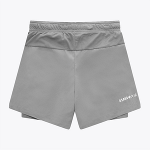 Osaka Men 2 in 1 Shorts #LightGrey | Back of shorts