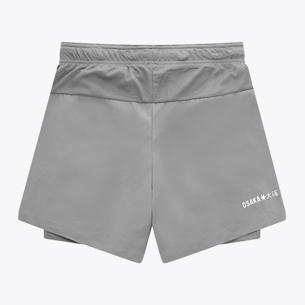 Osaka Men 2 in 1 Shorts #LightGrey | Back of shorts