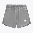 Osaka Men 2 in 1 Shorts #LightGrey | Front of shorts