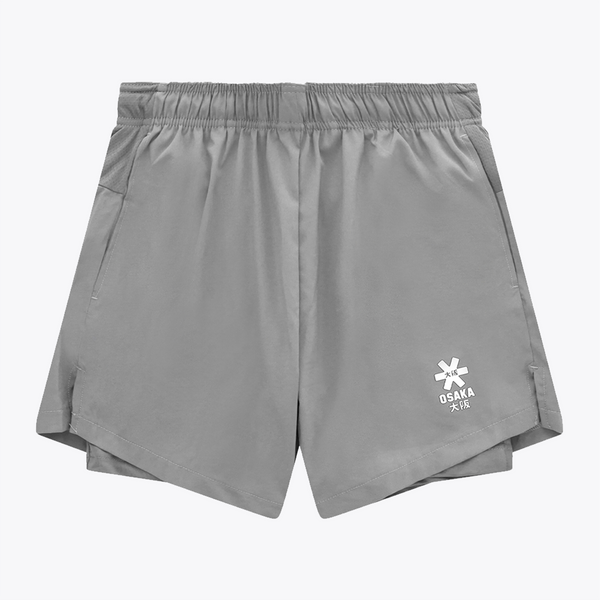 Osaka Men 2 in 1 Shorts #LightGrey | Front of shorts