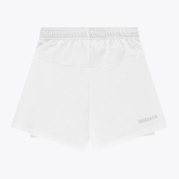 Osaka Men 2 in 1 Shorts #White | Back of shorts