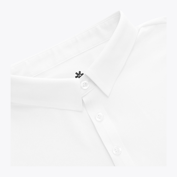 Osaka Men Precision Polo Jersey #White | Collar of shirt