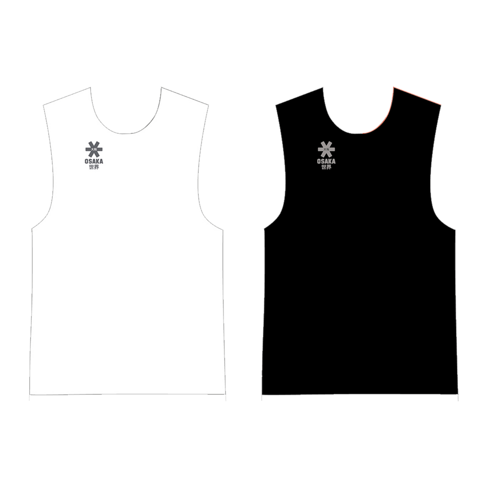 Osaka Reversible Bib #BlackWhite | front