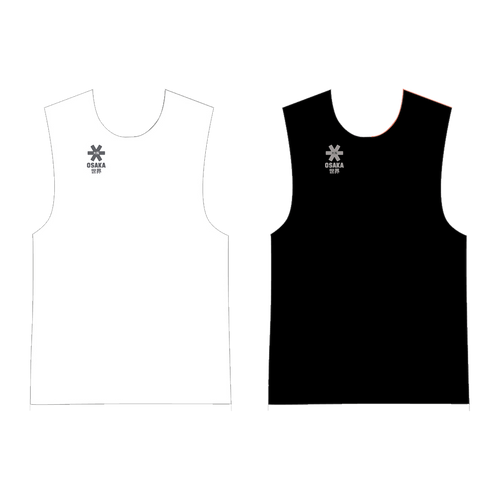Osaka Reversible Bib #BlackWhite | front