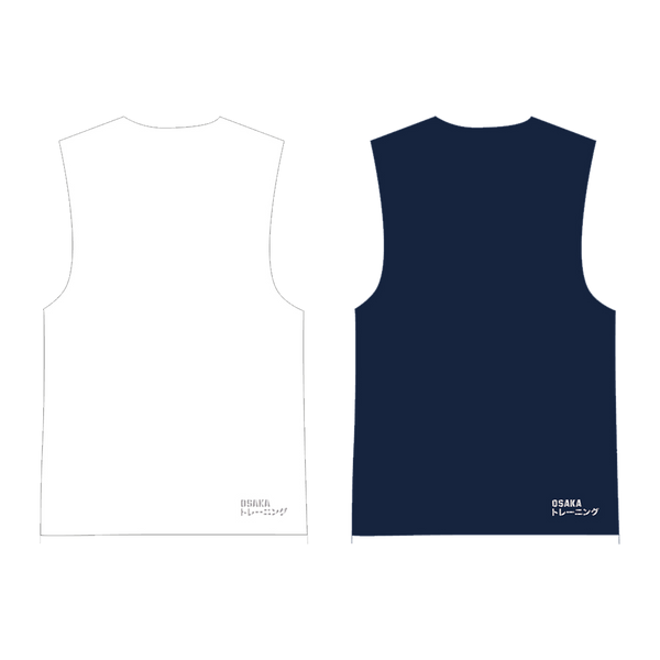 Osaka Reversible Bib #WhiteNavy | Back