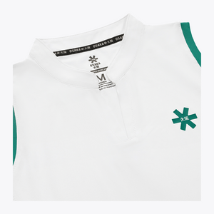 Osaka Women Court Talk Top London White | #LondonWhite | Close up of collar