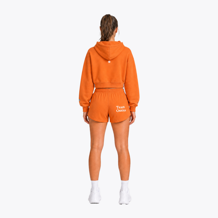 Osaka Women Cropped Hoodie - Logo | True Orange