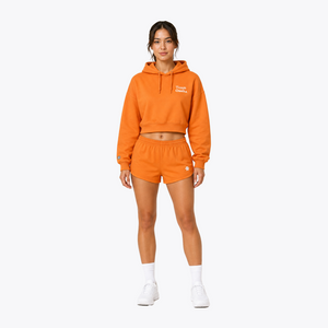Osaka Women Cropped Hoodie - Logo | True Orange