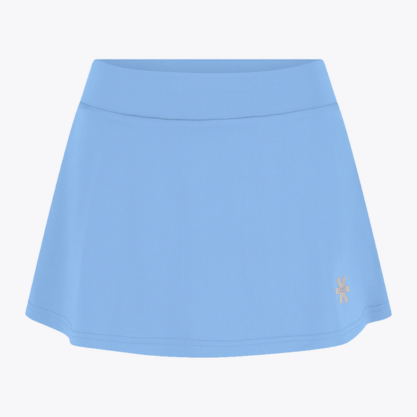 Osaka Women Floucy Active Skort Silver Lake Blue | #Silver-Lake-Blue | Front of Skort