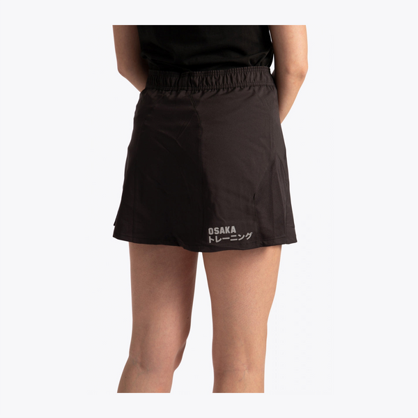 Osaka Women Training Skort #Black | image of model from behind