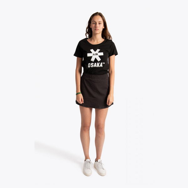 Osaka Women Training Skort #Black | full body image of model