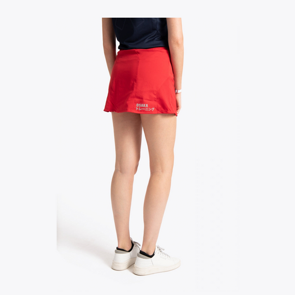 Osaka Women Training Skort #Red | mid section of model from behind