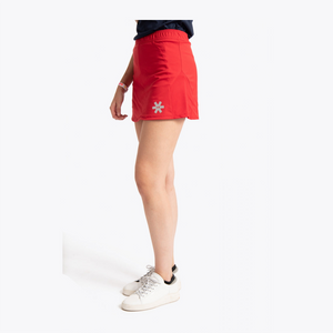 Osaka Women Training Skort #Red | side shot of model