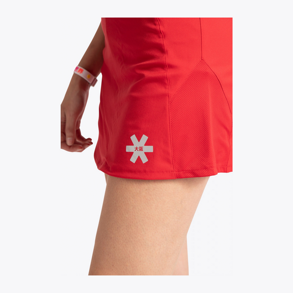 Osaka Women Training Skort #Red | logo of skort