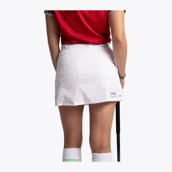 Osaka Women Training Skort #White | image of skort on model from behind
