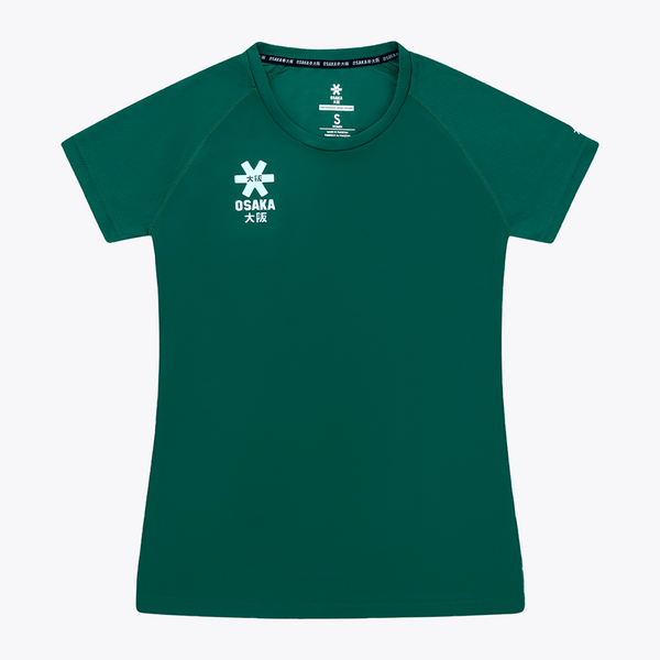 Osaka Women Training Tee red #DarkGreen | Front of shirt