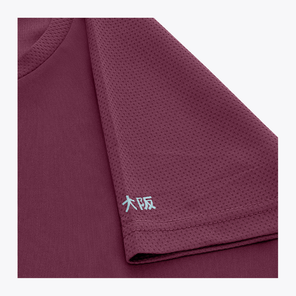 Osaka Women Training Tee red #Bordeaux | shirt material