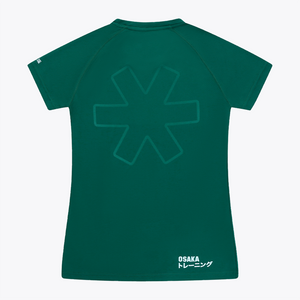 Osaka Women Training Tee red #DarkGreen | Back of shirt