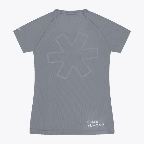 Osaka Women Training Tee red #LightGrey | Back of shirt