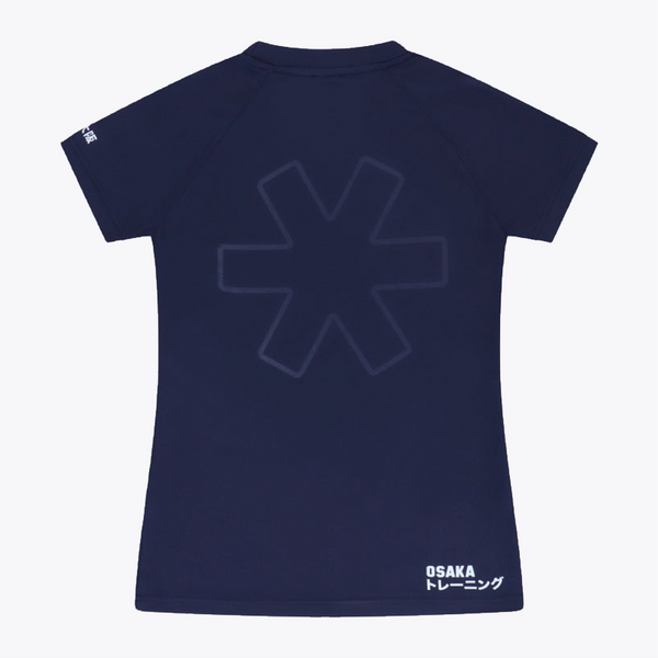 Osaka Women Training Tee red #Navy | Back of shirt