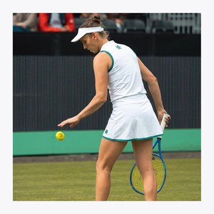 Osaka World Floucy Active Skort London White| #LondonWhite | Elise Mertens Wimbledon Tennis Serve