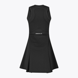 Osaka World Floucy Dress Black | #Black  | Back of dress