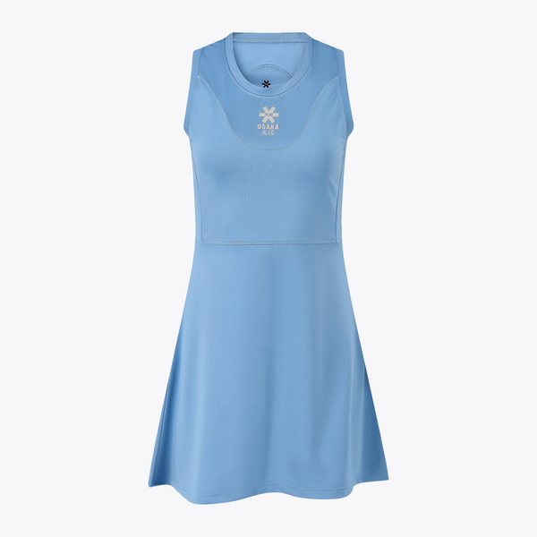 Osaka World Floucy Dress Silver Lake Blue | #SilverLakeBlue | Front of dress