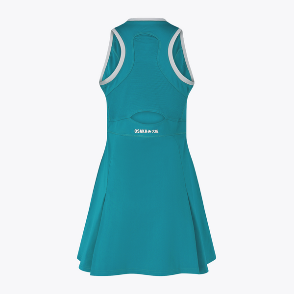 Osaka World Floucy Dress Transformative Teal | #TransformativeTeal | Back of dress
