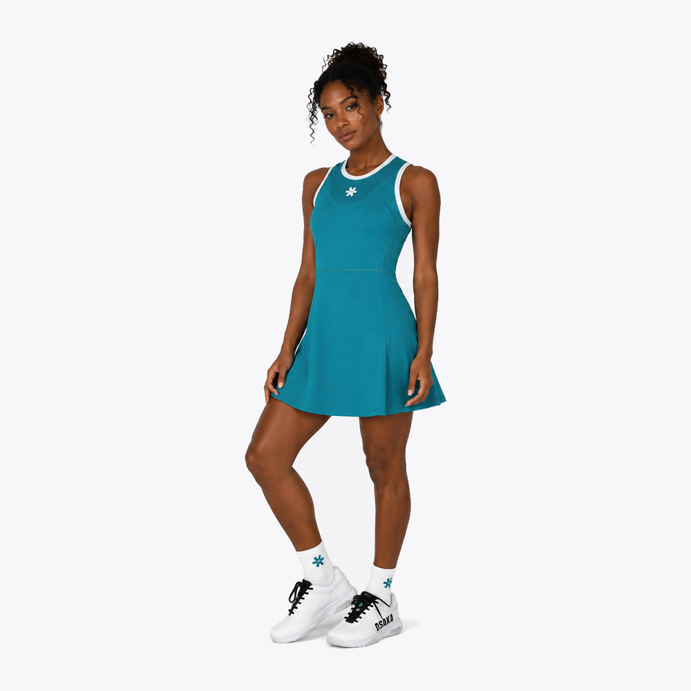 Osaka World Floucy Dress Transformative Teal | #TransformativeTeal | Front of dress