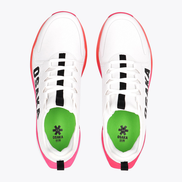 Osaka World Furo Court White Raspberry Shoe #White-Raspberry | Top of shoe