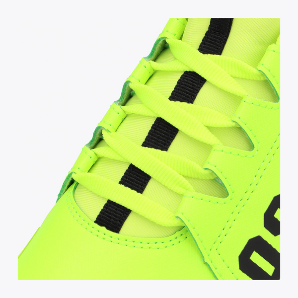 Osaka World Kids Footwear furo play estate blue #FluorescentLime | Laces of shoe
