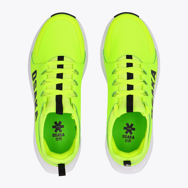 Osaka World Kids Footwear furo play estate blue #FluorescentLime | Top of shoe