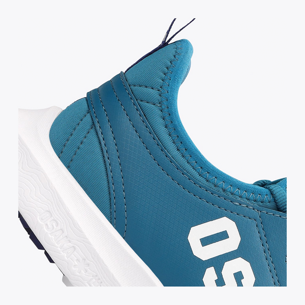 Osaka World Kids Footwear furo play estate blue #TransformativeTeal | Heel of shoe