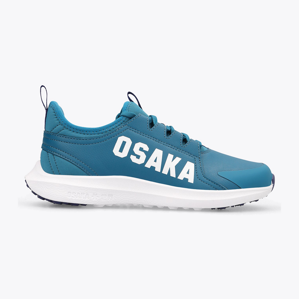 Osaka World Kids Footwear furo play estate blue #TransformativeTeal | Side of shoe