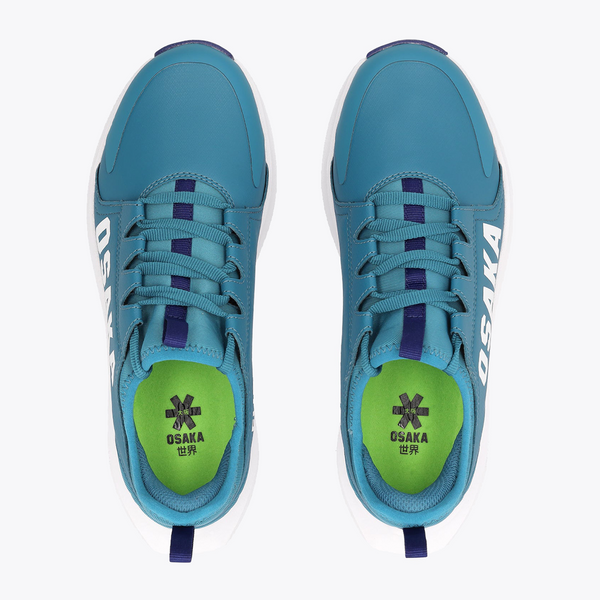 Osaka World Kids Footwear furo play estate blue #TransformativeTeal | Top of shoes