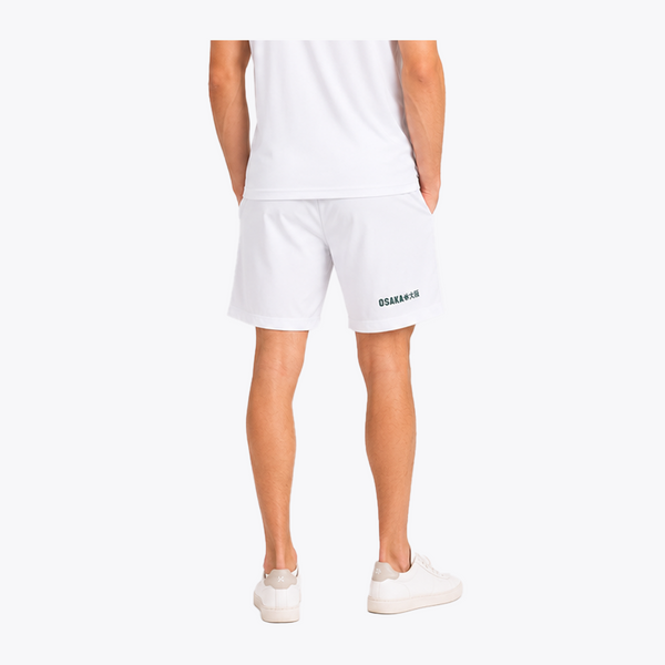 Osaka World Men Court Short 7" London White | #LondonWhite | Back of model