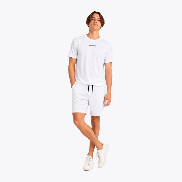 Osaka World Men Active Tee White | #White | Front of male model