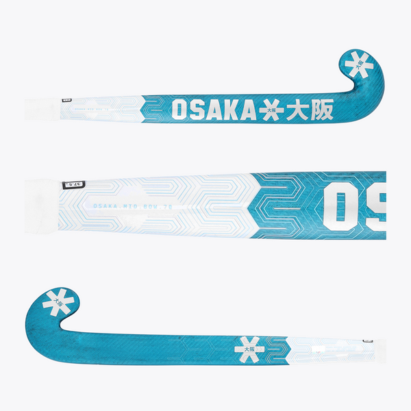 Osaka World Osaka Field Hockey Stick Mid Bow 70 Blue Topaz | #BlueTopaz | Side profile image