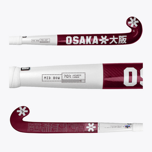 Osaka World Osaka Field Hockey Stick Mid Bow Cherry Lacquer 70  | #CherryLacquer | Side profile image