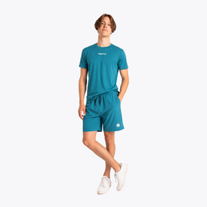 Osaka World Men Active Tee Transformative Teal | #Transformative-Teal | Front of model